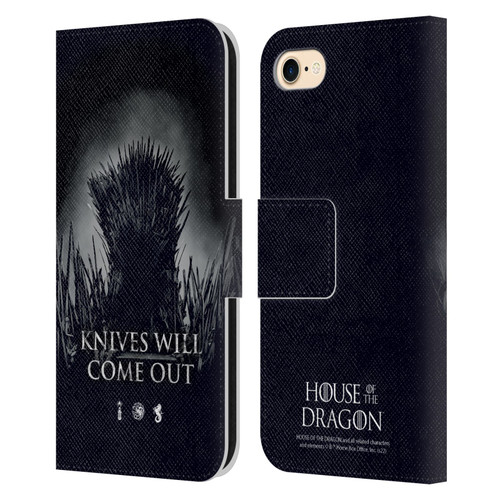 House Of The Dragon: Television Series Art Knives Will Come Out Leather Book Wallet Case Cover For Apple iPhone 7 / 8 / SE 2020 & 2022