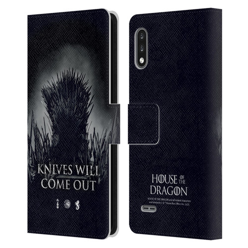 House Of The Dragon: Television Series Art Knives Will Come Out Leather Book Wallet Case Cover For LG K22