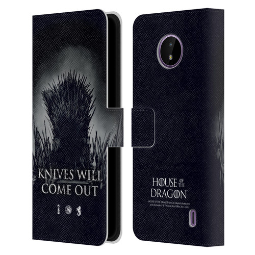 House Of The Dragon: Television Series Art Knives Will Come Out Leather Book Wallet Case Cover For Nokia C10 / C20