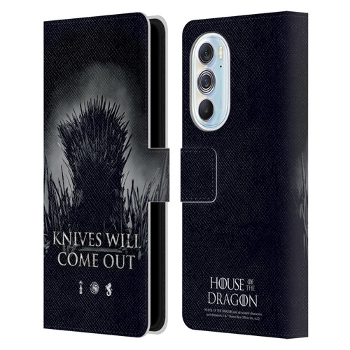 House Of The Dragon: Television Series Art Knives Will Come Out Leather Book Wallet Case Cover For Motorola Edge X30