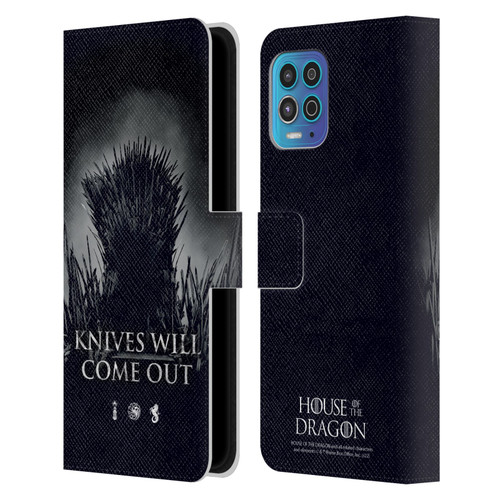 House Of The Dragon: Television Series Art Knives Will Come Out Leather Book Wallet Case Cover For Motorola Moto G100