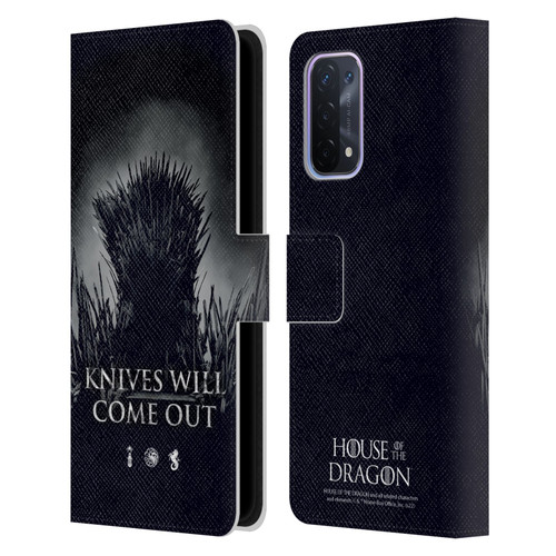 House Of The Dragon: Television Series Art Knives Will Come Out Leather Book Wallet Case Cover For OPPO A54 5G