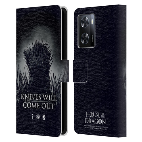 House Of The Dragon: Television Series Art Knives Will Come Out Leather Book Wallet Case Cover For OPPO A57s