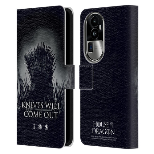 House Of The Dragon: Television Series Art Knives Will Come Out Leather Book Wallet Case Cover For OPPO Reno10 Pro+