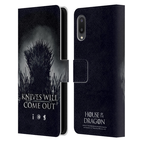 House Of The Dragon: Television Series Art Knives Will Come Out Leather Book Wallet Case Cover For Samsung Galaxy A02/M02 (2021)