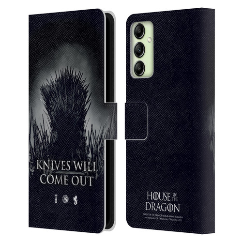 House Of The Dragon: Television Series Art Knives Will Come Out Leather Book Wallet Case Cover For Samsung Galaxy A14 5G