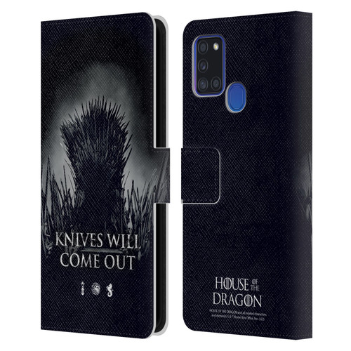 House Of The Dragon: Television Series Art Knives Will Come Out Leather Book Wallet Case Cover For Samsung Galaxy A21s (2020)