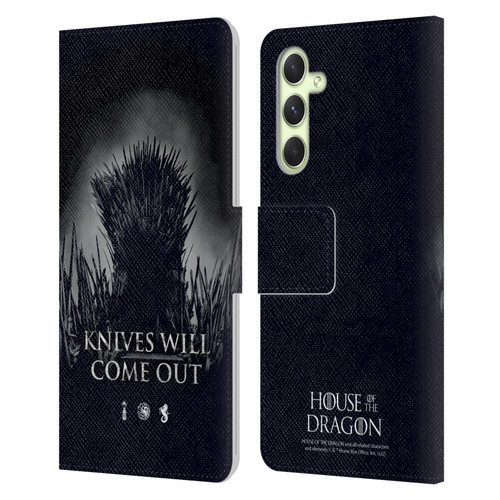House Of The Dragon: Television Series Art Knives Will Come Out Leather Book Wallet Case Cover For Samsung Galaxy A54 5G