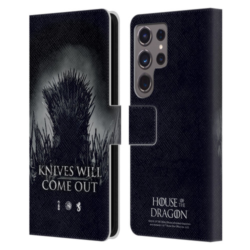 House Of The Dragon: Television Series Art Knives Will Come Out Leather Book Wallet Case Cover For Samsung Galaxy S24 Ultra 5G