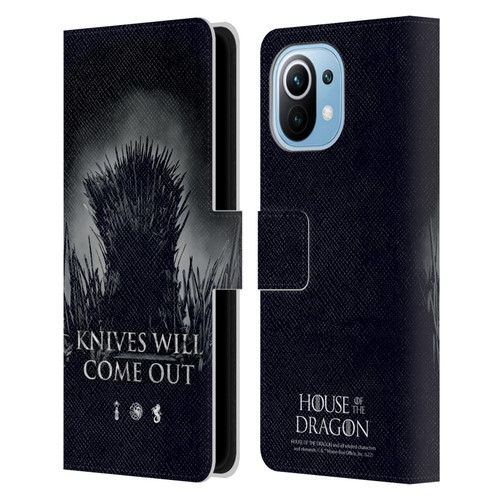 House Of The Dragon: Television Series Art Knives Will Come Out Leather Book Wallet Case Cover For Xiaomi Mi 11