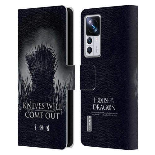 House Of The Dragon: Television Series Art Knives Will Come Out Leather Book Wallet Case Cover For Xiaomi 12T Pro