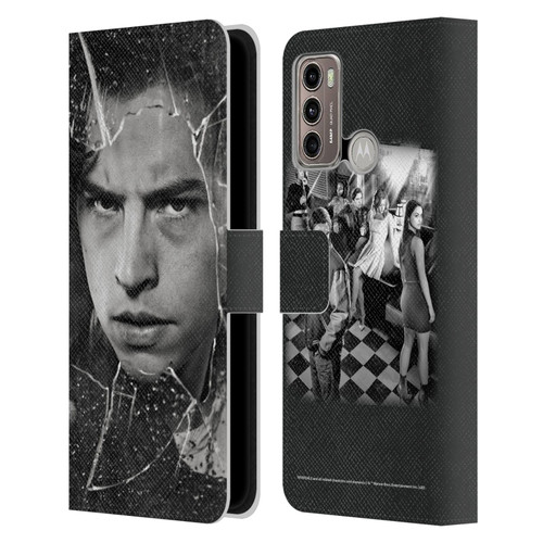 Riverdale Broken Glass Portraits Jughead Jones Leather Book Wallet Case Cover For Motorola Moto G60 / Moto G40 Fusion