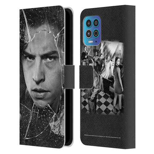 Riverdale Broken Glass Portraits Jughead Jones Leather Book Wallet Case Cover For Motorola Moto G100