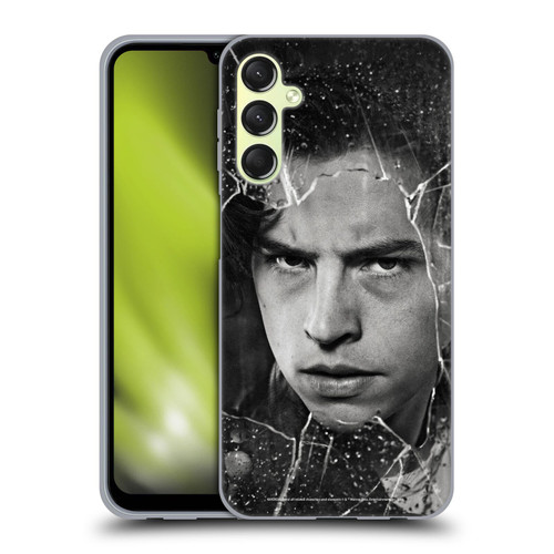 Riverdale Broken Glass Portraits Jughead Jones Soft Gel Case for Samsung Galaxy A24 4G / Galaxy M34 5G