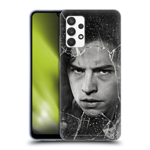Riverdale Broken Glass Portraits Jughead Jones Soft Gel Case for Samsung Galaxy A32 (2021)