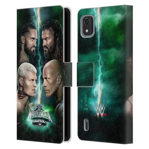 WWE Wrestlemania 40 Key Art Poster Leather Book Wallet Case Cover For Nokia C2 2nd Edition