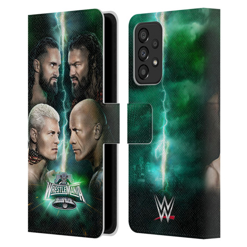 WWE Wrestlemania 40 Key Art Poster Leather Book Wallet Case Cover For Samsung Galaxy A33 5G (2022)