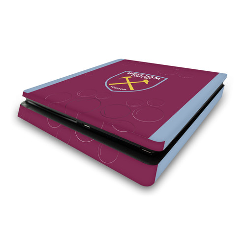 West Ham United FC 2023/24 Crest Kit Home Vinyl Sticker Skin Decal Cover for Sony PS4 Slim Console