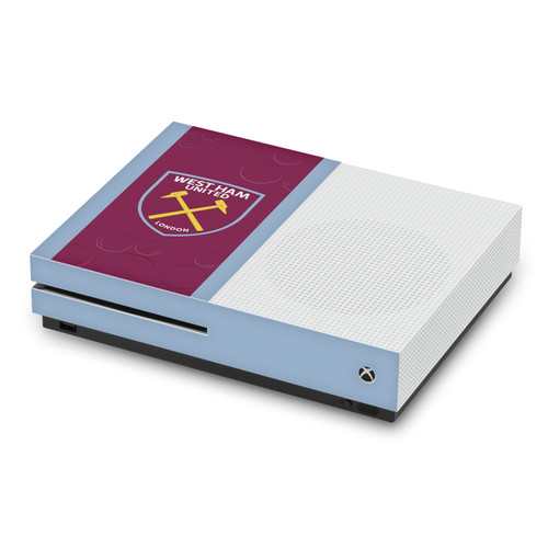 West Ham United FC 2023/24 Crest Kit Home Vinyl Sticker Skin Decal Cover for Microsoft Xbox One S Console