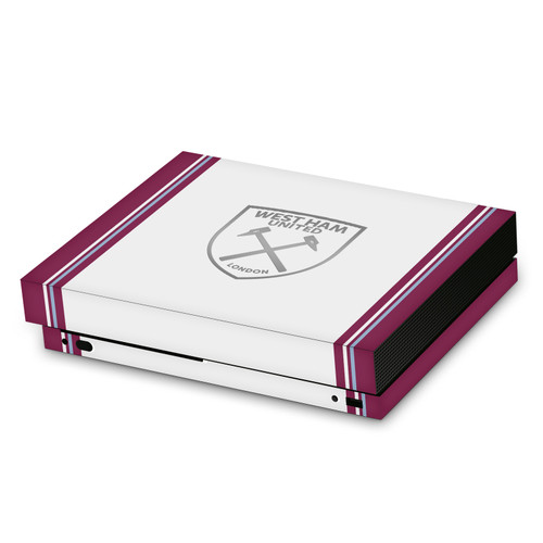 West Ham United FC 2023/24 Crest Kit Away Vinyl Sticker Skin Decal Cover for Microsoft Xbox One X Console