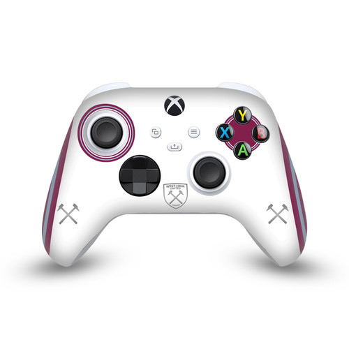 West Ham United FC 2023/24 Crest Kit Away Vinyl Sticker Skin Decal Cover for Microsoft Xbox Series X / Series S Controller