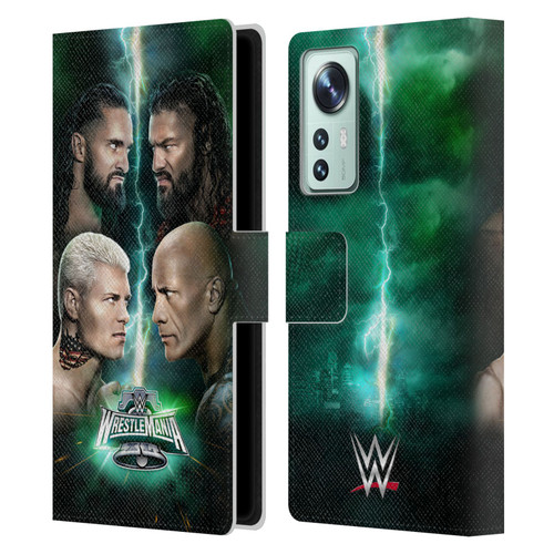 WWE Wrestlemania 40 Key Art Poster Leather Book Wallet Case Cover For Xiaomi 12