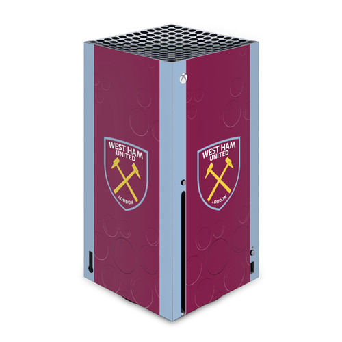 West Ham United FC 2023/24 Crest Kit Home Vinyl Sticker Skin Decal Cover for Microsoft Xbox Series X