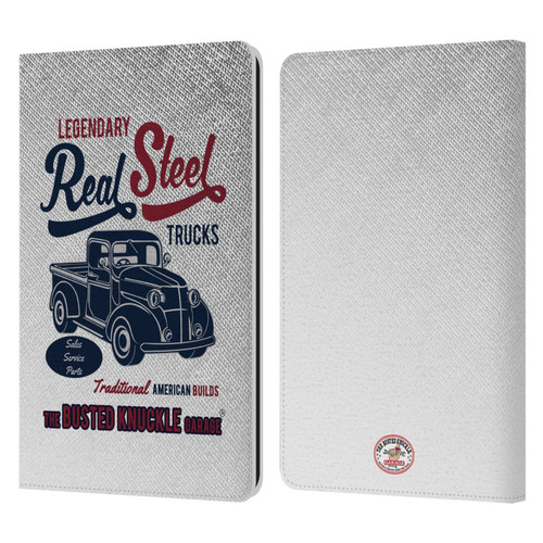 Busted Knuckle Garage Graphics Real Steel Leather Book Wallet Case Cover For Amazon Kindle Paperwhite 1 / 2 / 3