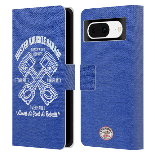 Busted Knuckle Garage Graphics Overhauls Leather Book Wallet Case Cover For Google Pixel 8