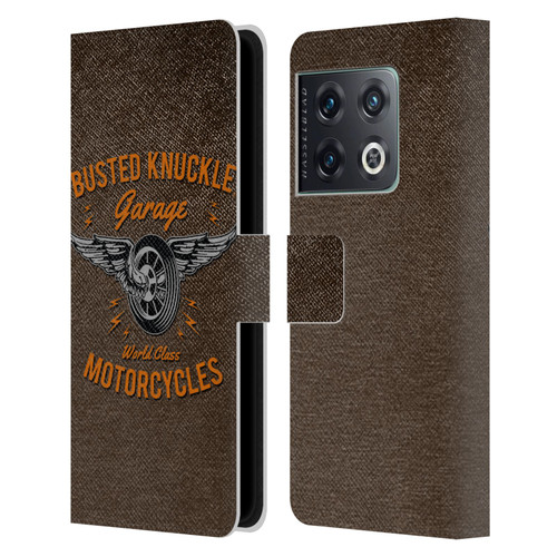 Busted Knuckle Garage Graphics Motorcycles Leather Book Wallet Case Cover For OnePlus 10 Pro