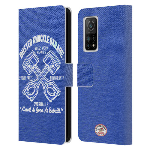 Busted Knuckle Garage Graphics Overhauls Leather Book Wallet Case Cover For Xiaomi Mi 10T 5G