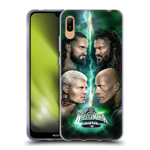 WWE Wrestlemania 40 Key Art Poster Soft Gel Case for Huawei Y6 Pro (2019)