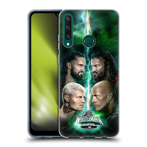 WWE Wrestlemania 40 Key Art Poster Soft Gel Case for Huawei Y6p