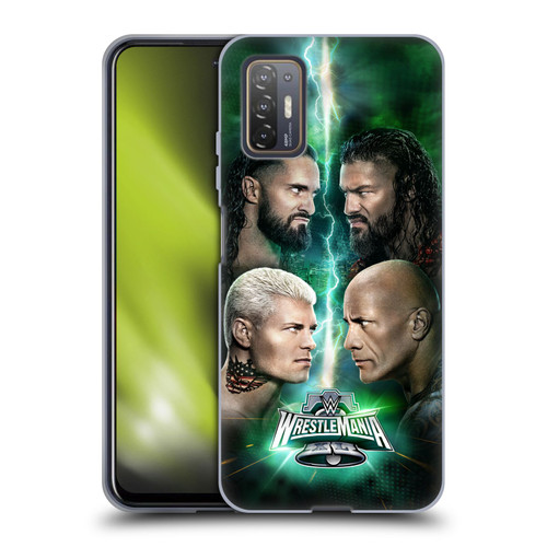 WWE Wrestlemania 40 Key Art Poster Soft Gel Case for HTC Desire 21 Pro 5G