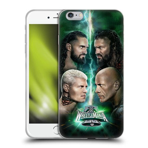 WWE Wrestlemania 40 Key Art Poster Soft Gel Case for Apple iPhone 6 Plus / iPhone 6s Plus
