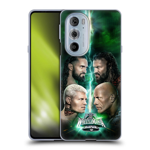 WWE Wrestlemania 40 Key Art Poster Soft Gel Case for Motorola Edge X30