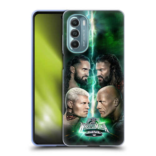 WWE Wrestlemania 40 Key Art Poster Soft Gel Case for Motorola Moto G Stylus 5G (2022)