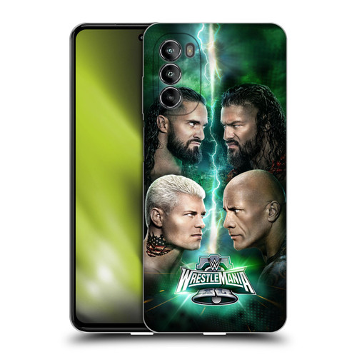 WWE Wrestlemania 40 Key Art Poster Soft Gel Case for Motorola Moto G82 5G