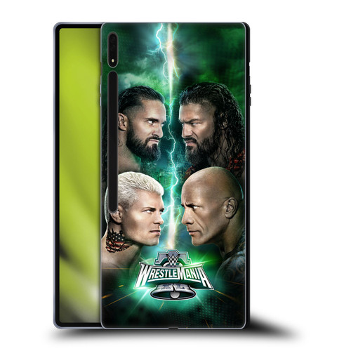 WWE Wrestlemania 40 Key Art Poster Soft Gel Case for Samsung Galaxy Tab S8 Ultra
