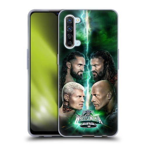 WWE Wrestlemania 40 Key Art Poster Soft Gel Case for OPPO Find X2 Lite 5G