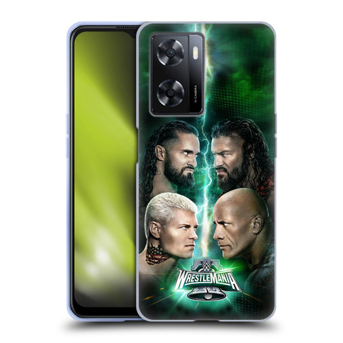 WWE Wrestlemania 40 Key Art Poster Soft Gel Case for OPPO A57s
