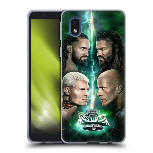 WWE Wrestlemania 40 Key Art Poster Soft Gel Case for Samsung Galaxy A01 Core (2020)