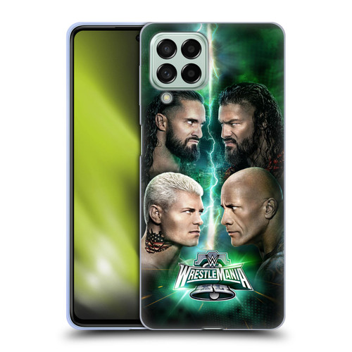 WWE Wrestlemania 40 Key Art Poster Soft Gel Case for Samsung Galaxy M53 (2022)