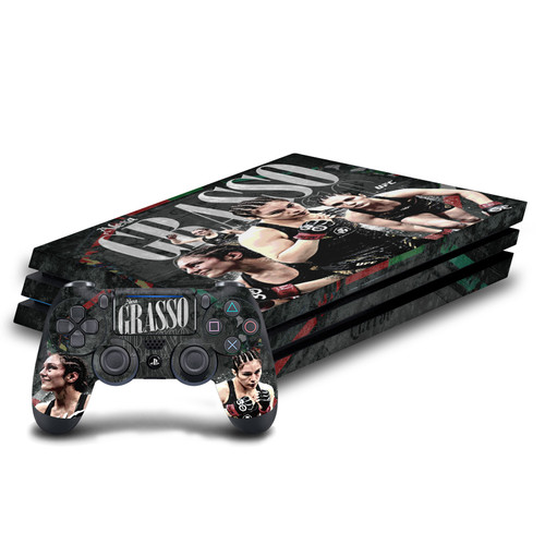 UFC Alexa Grasso Distressed Vinyl Sticker Skin Decal Cover for Sony PS4 Pro Bundle