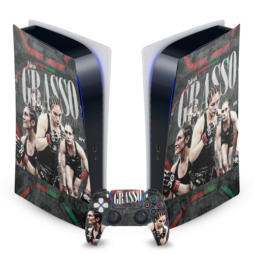 UFC Alexa Grasso Distressed Vinyl Sticker Skin Decal Cover for Sony PS5 Digital Edition Console