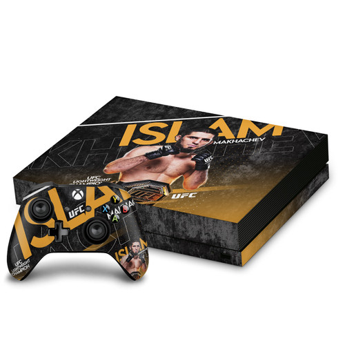 UFC Islam Makhachev Lightweight Champion Vinyl Sticker Skin Decal Cover for Microsoft Xbox One X Bundle