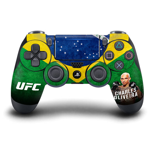 UFC Charles Oliveira Brazil Flag Vinyl Sticker Skin Decal Cover for Sony DualShock 4 Controller