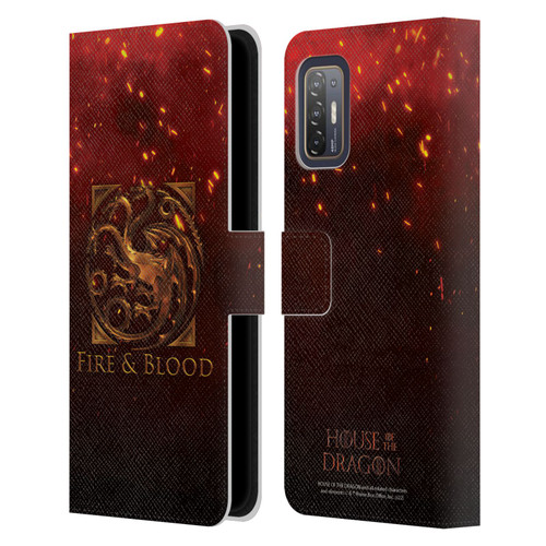 House Of The Dragon: Television Series Key Art Targaryen Leather Book Wallet Case Cover For HTC Desire 21 Pro 5G