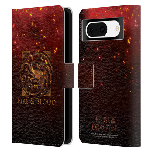 House Of The Dragon: Television Series Key Art Targaryen Leather Book Wallet Case Cover For Google Pixel 8