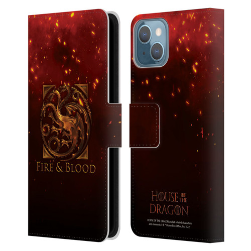 House Of The Dragon: Television Series Key Art Targaryen Leather Book Wallet Case Cover For Apple iPhone 13